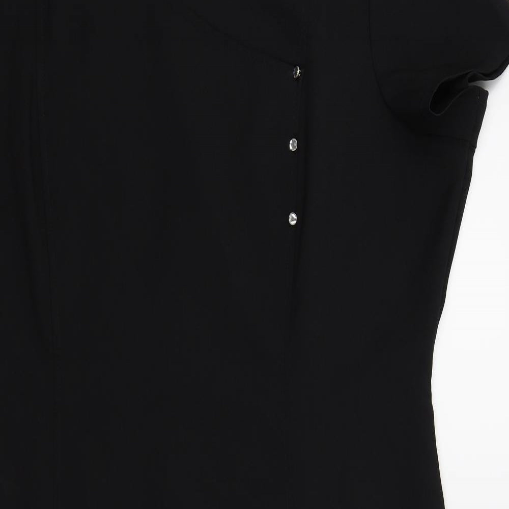 Labeeby Womens Black   Tunic T-Shirt Size 18