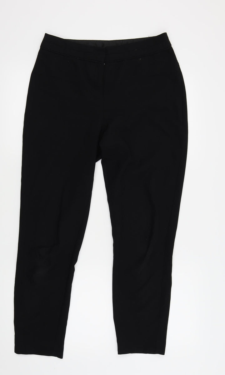 F&F Womens Black Trousers Size 10 L27 in