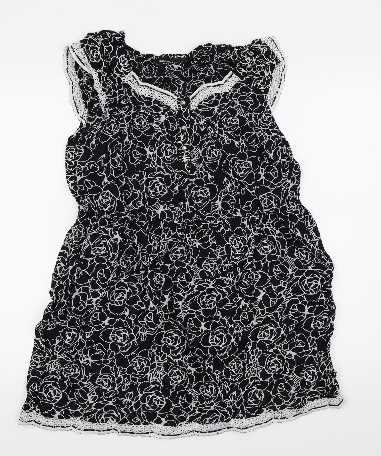 Dorothy Perkins Womens Black   Basic Blouse Size 14