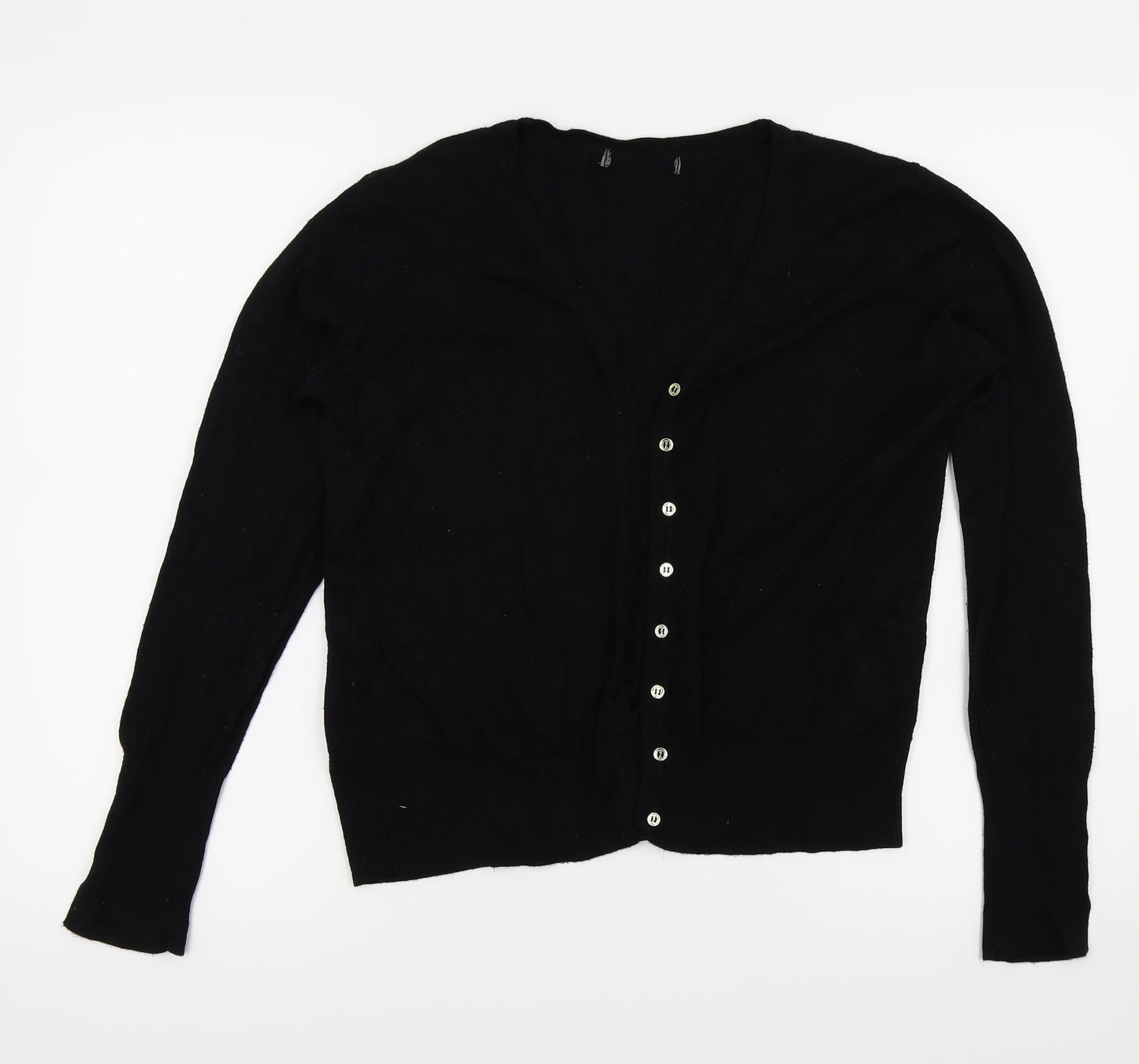 Primark Womens Black   Cardigan Jumper Size M