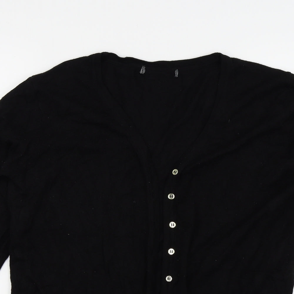 Primark Womens Black   Cardigan Jumper Size M