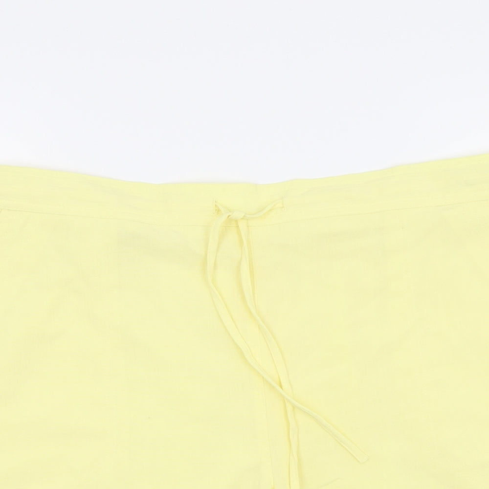 Papaya Womens Yellow   Chino Shorts Size 16