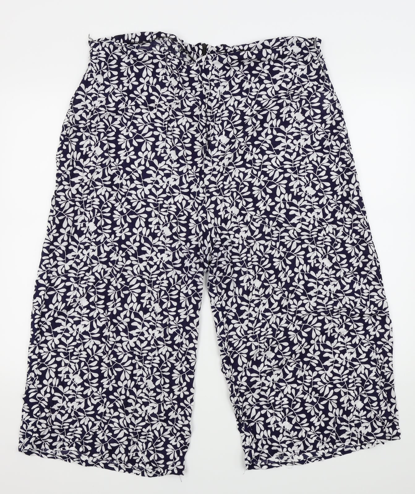 QED London Womens Blue   Capri Trousers Size 16