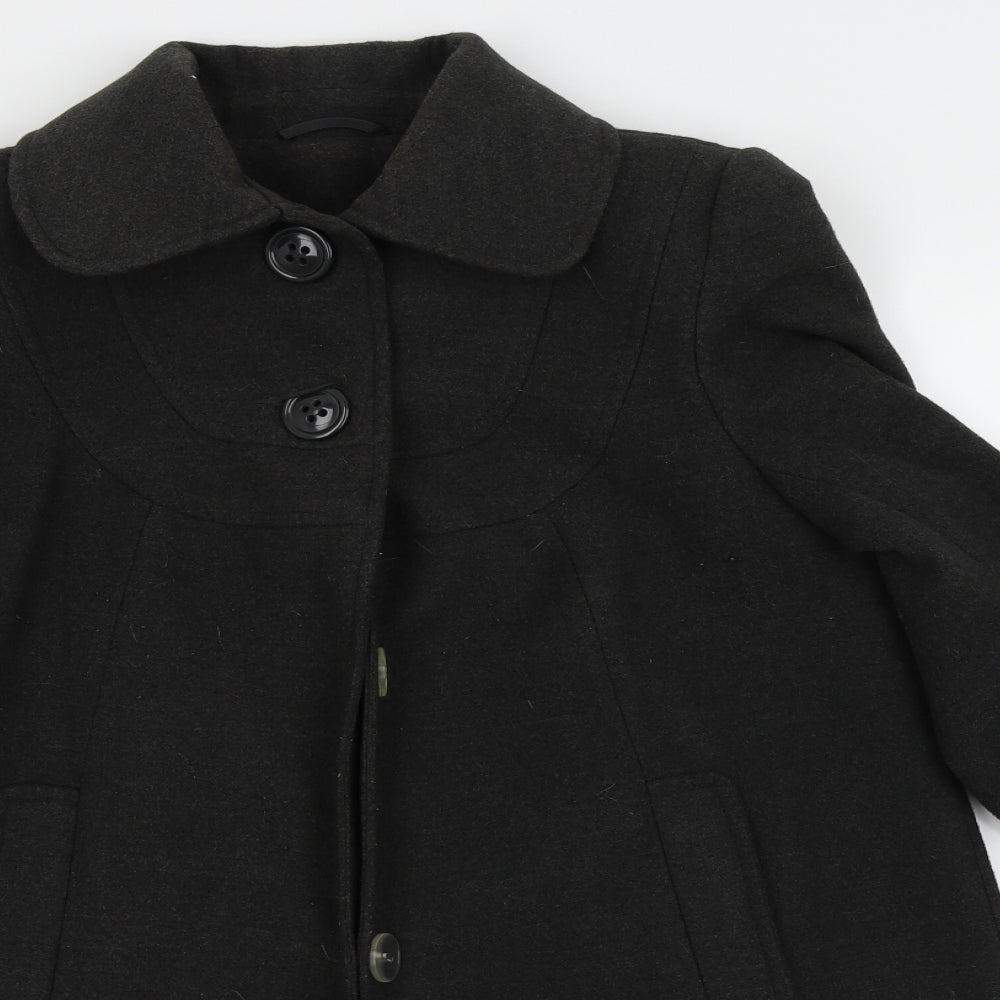 F&F Womens Black   Jacket Coat Size 10