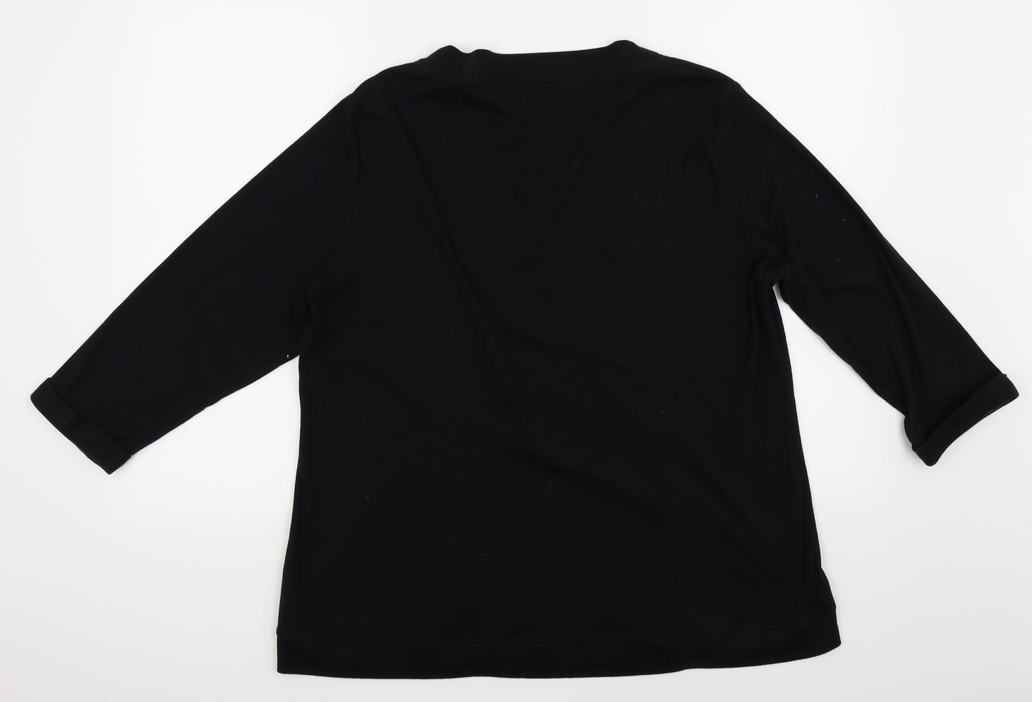 Bm Casual Womens Black   Basic T-Shirt Size L