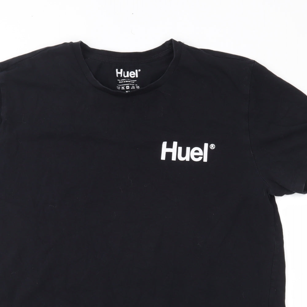 Huel Mens Black  Jersey  T-Shirt Size XL