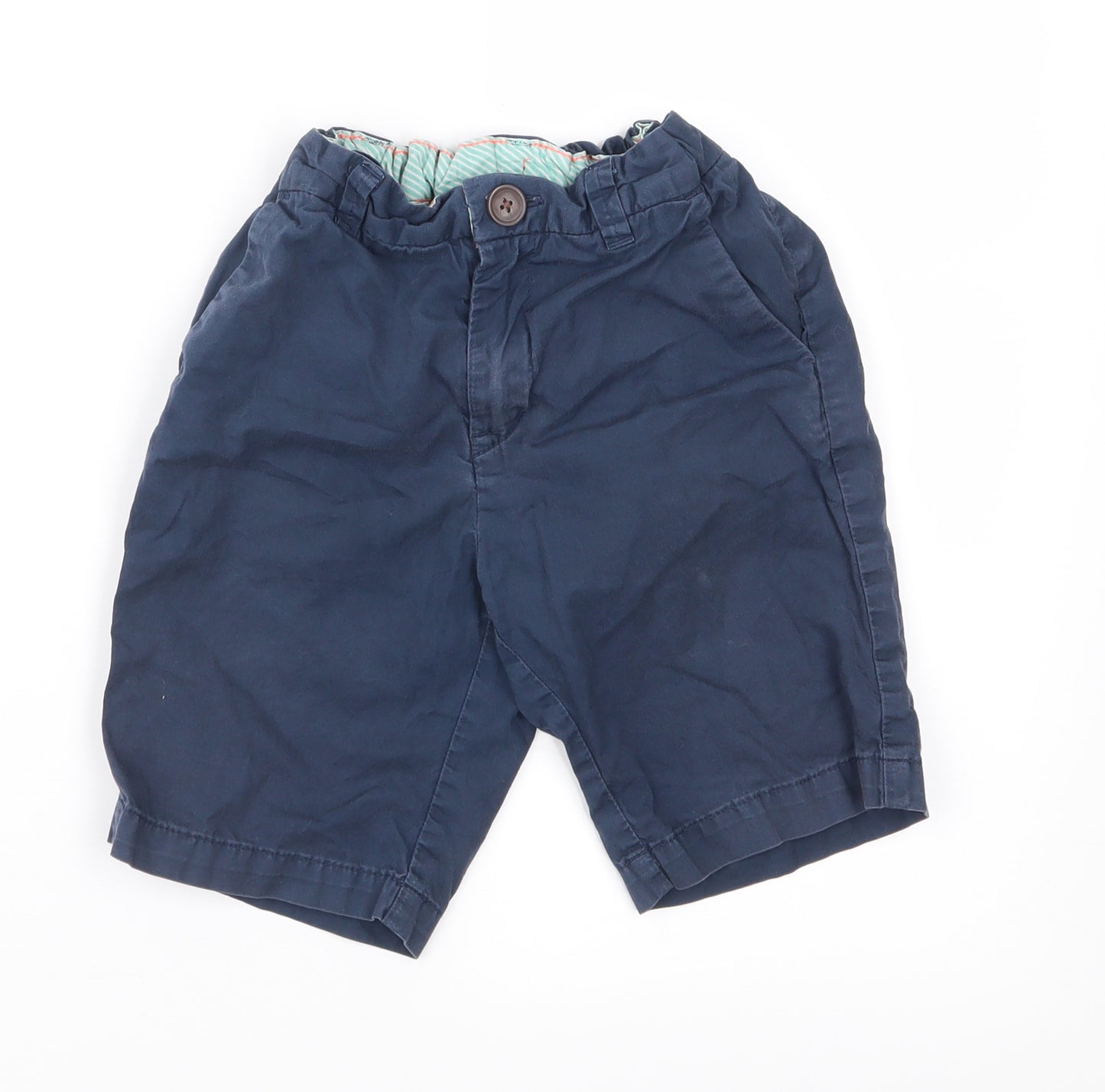 H&M Boys Blue   Chino Shorts Size 7 Years
