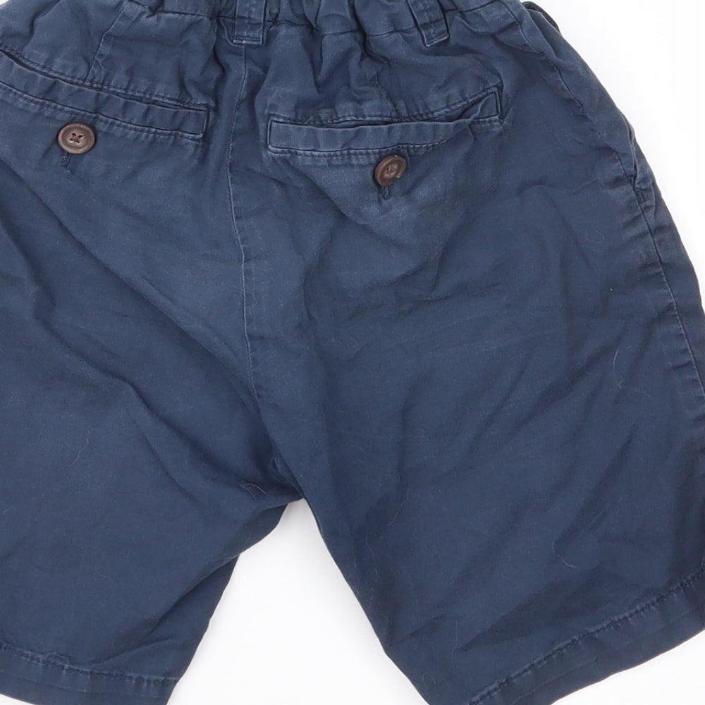 H&M Boys Blue   Chino Shorts Size 7 Years