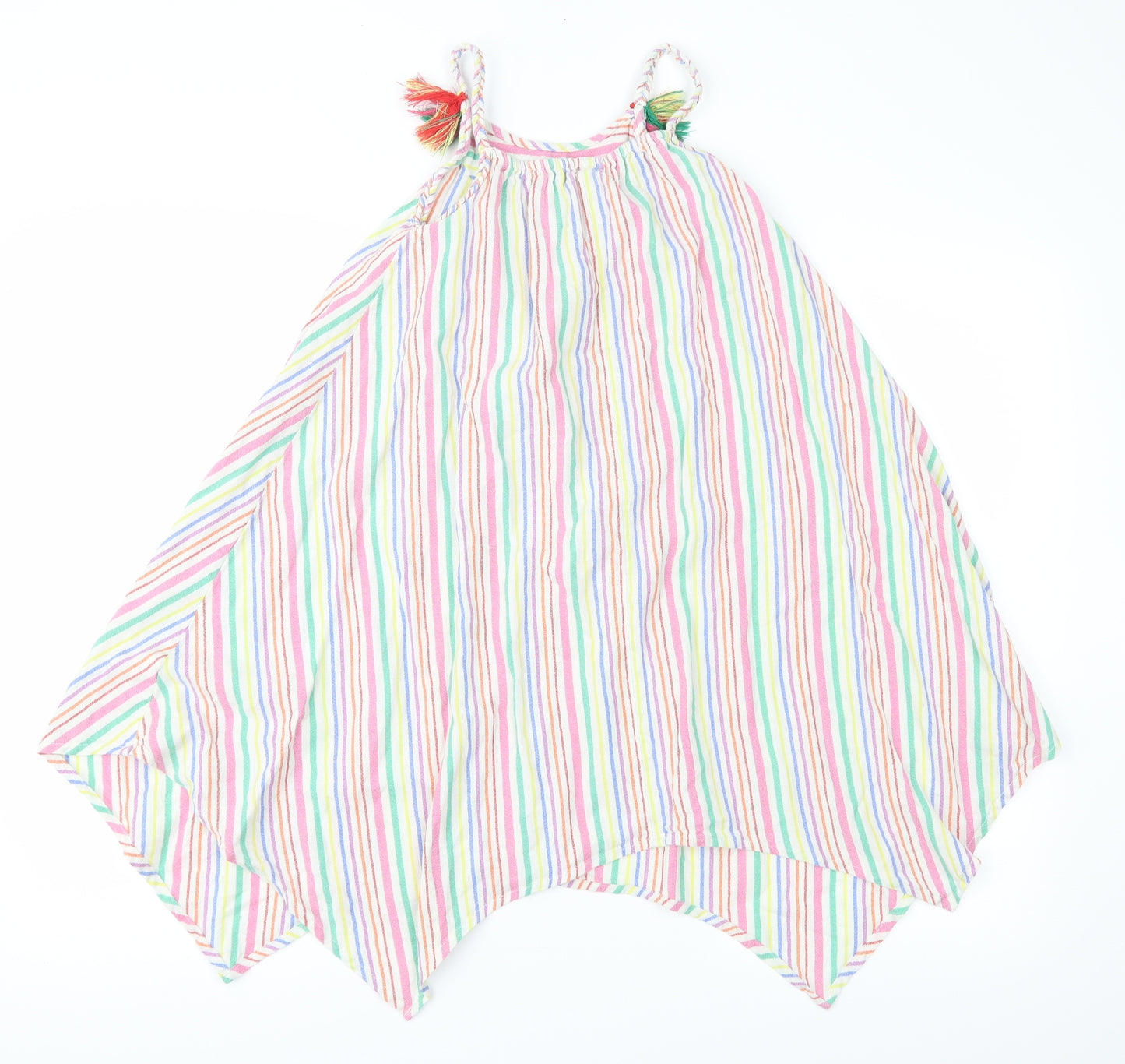 TU Girls Multicoloured Striped  A-Line  Size 9 Years