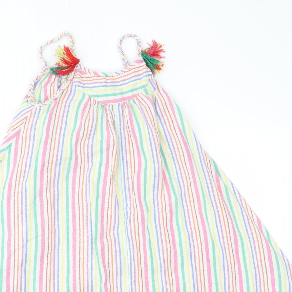 TU Girls Multicoloured Striped  A-Line  Size 9 Years