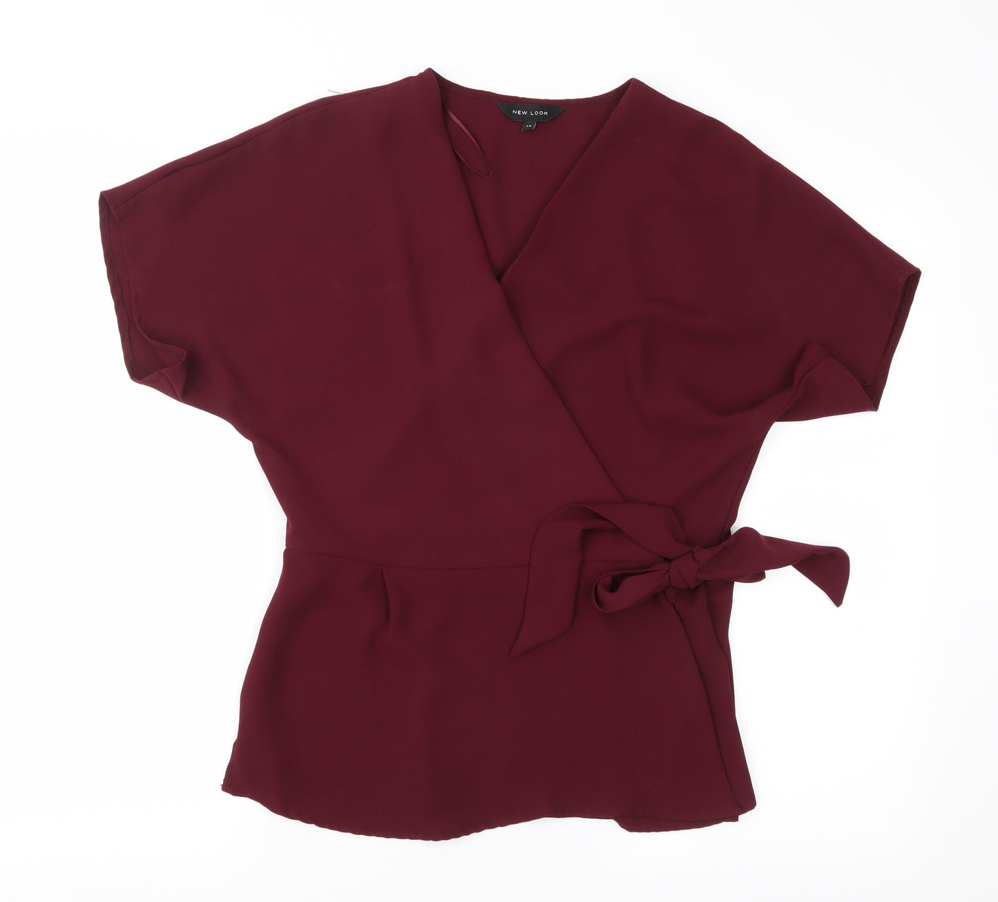 New Look Womens Purple   Wrap Blouse Size 12