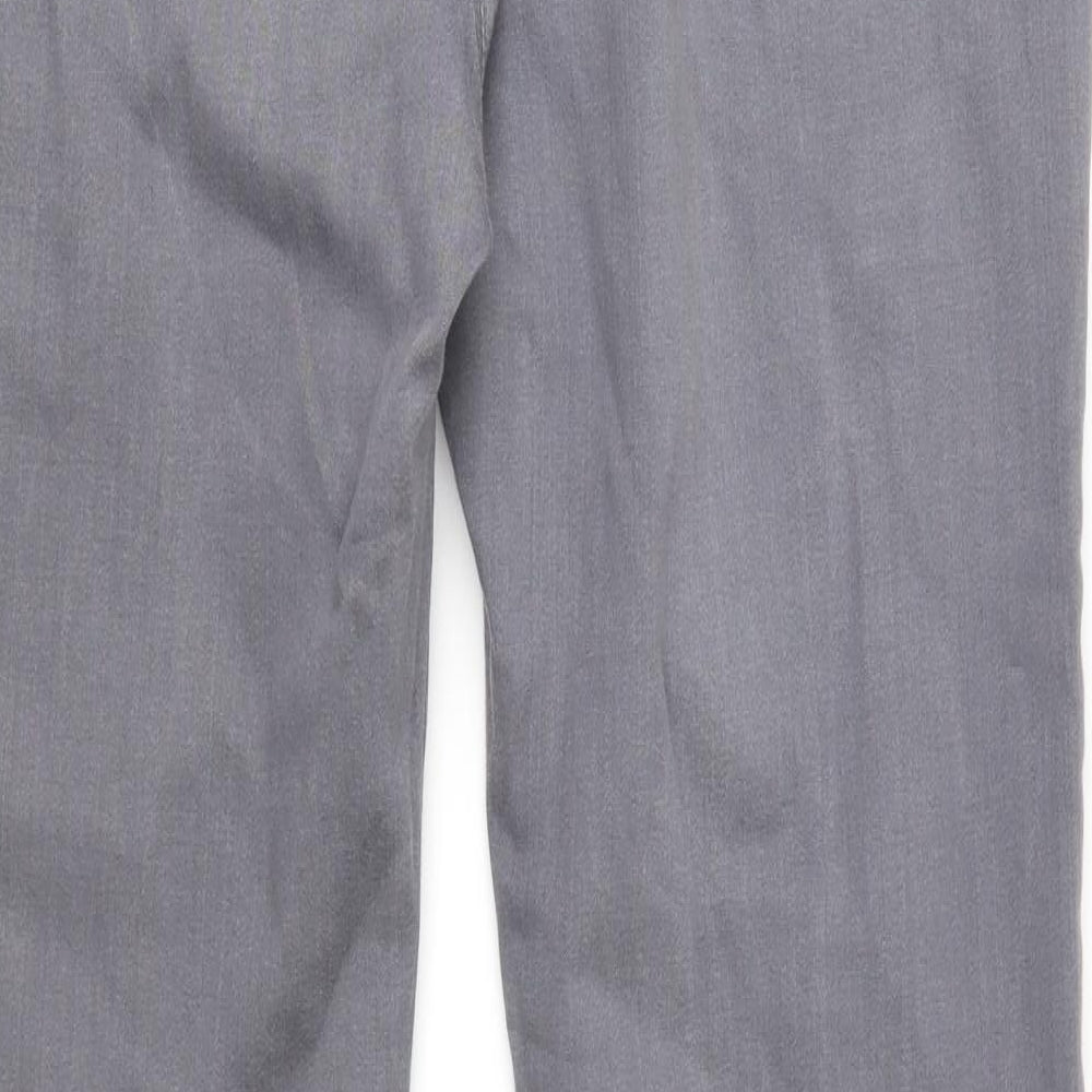 Per Una Womens Grey  Denim Straight Jeans Size 12 L30 in
