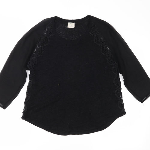 Pins & Needles Womens Black  Knit Pullover Jumper Size M