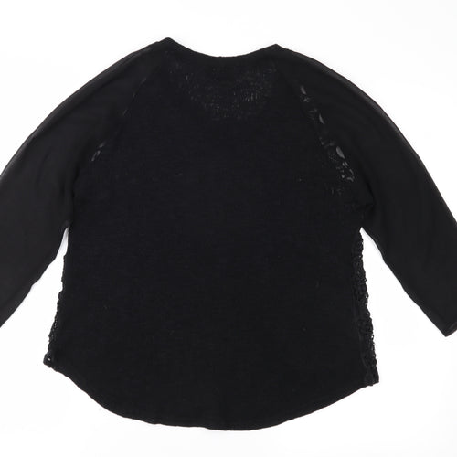 Pins & Needles Womens Black  Knit Pullover Jumper Size M