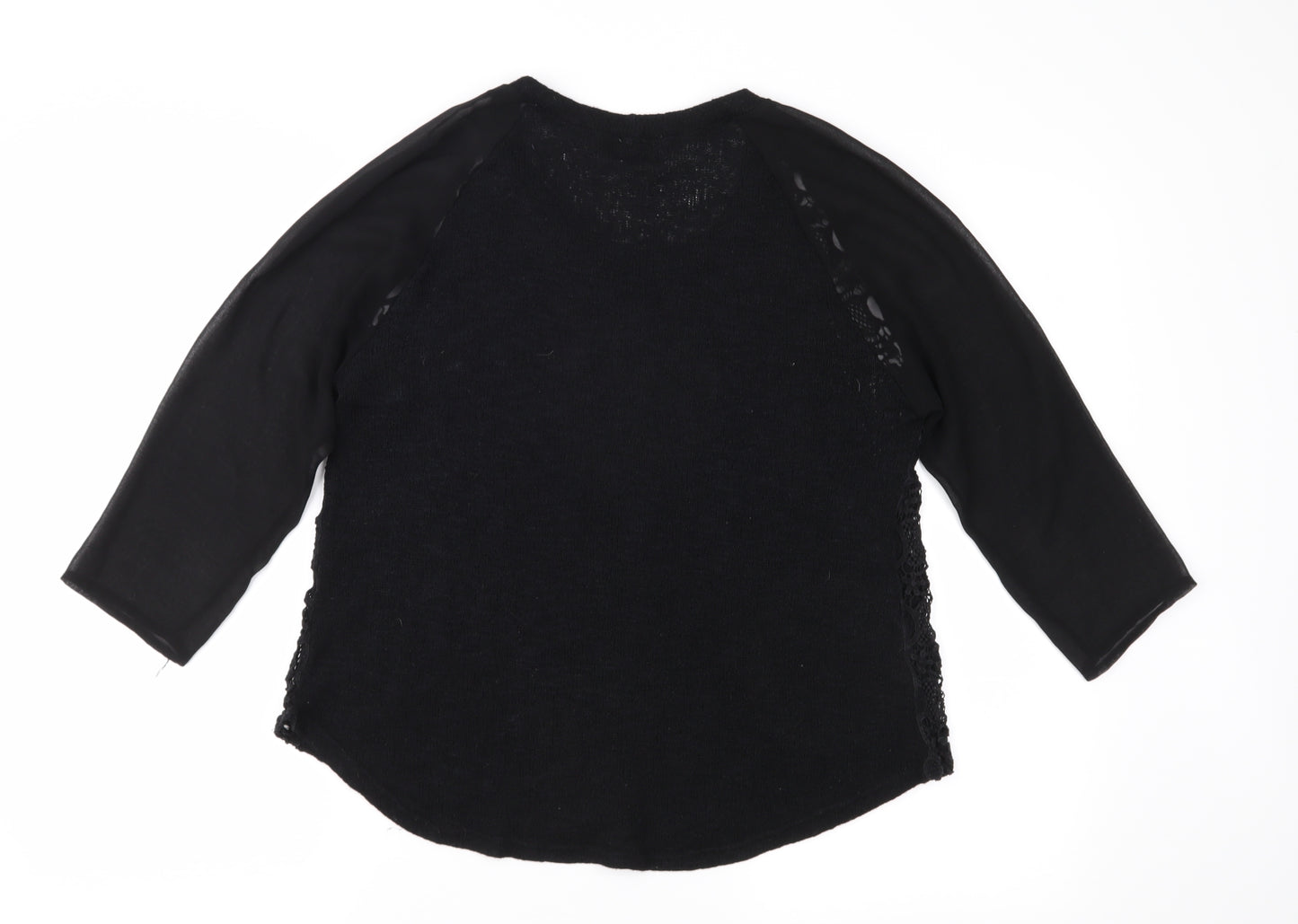 Pins & Needles Womens Black  Knit Pullover Jumper Size M