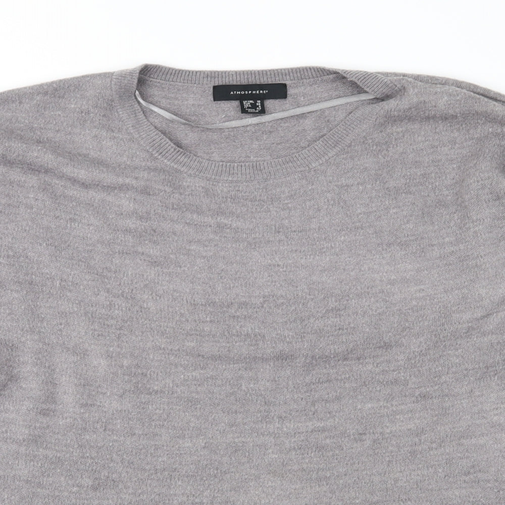Atmosphere Womens Grey  Knit Pullover Jumper Size 10