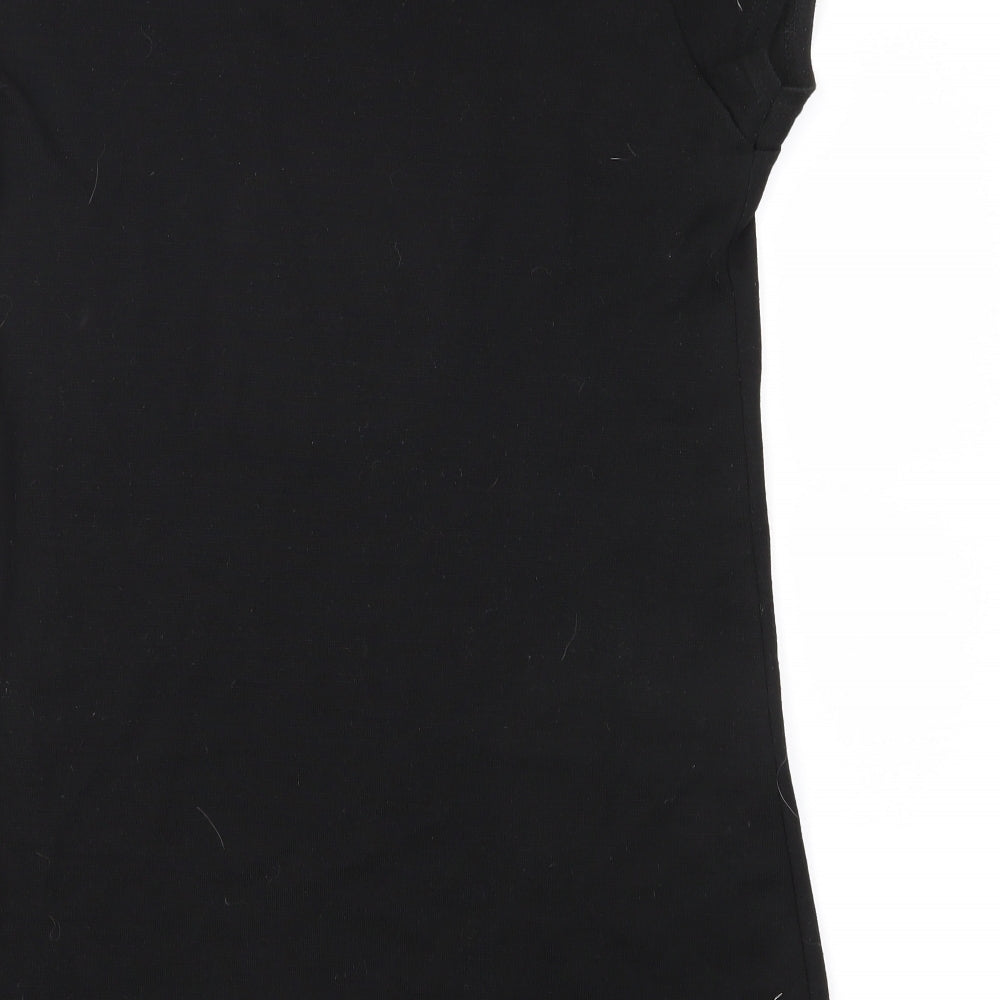 Miso Womens Black  Jersey Shift  Size M