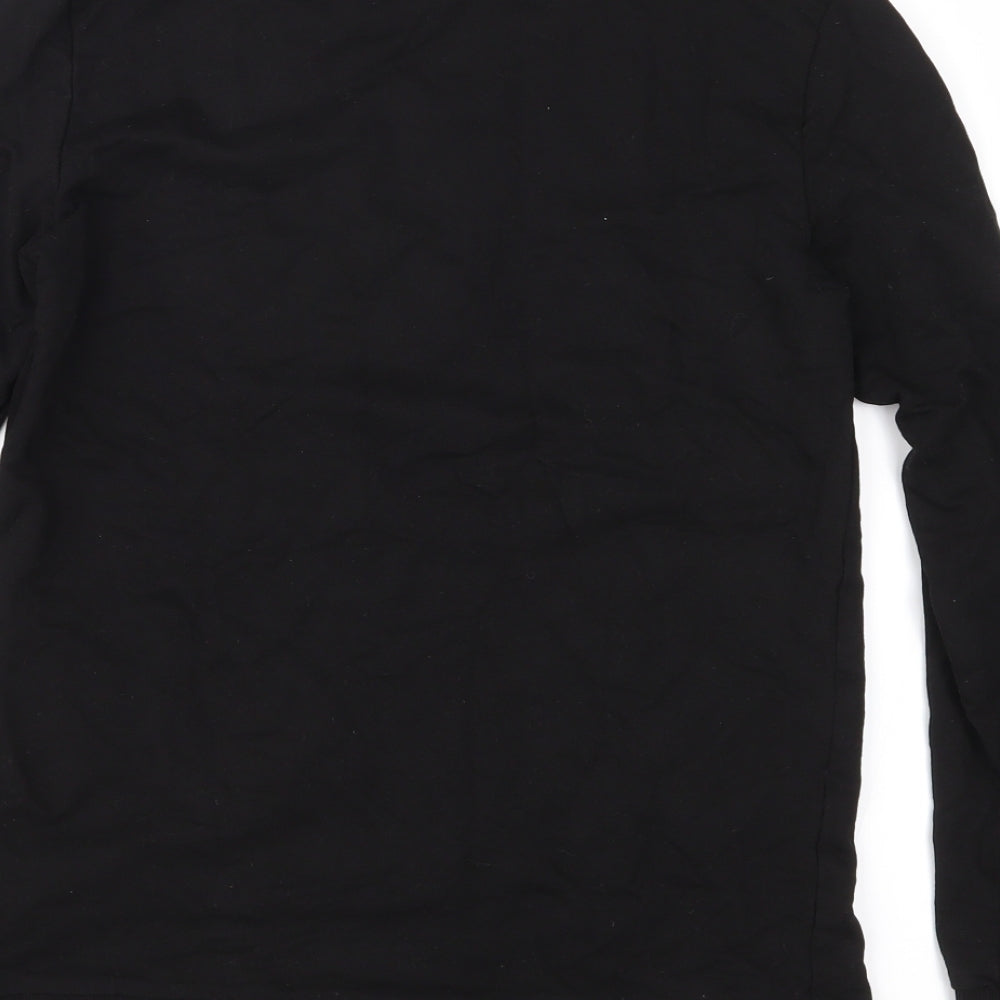 H&M Girls Black   Pullover Sweatshirt Size 11-12 Years
