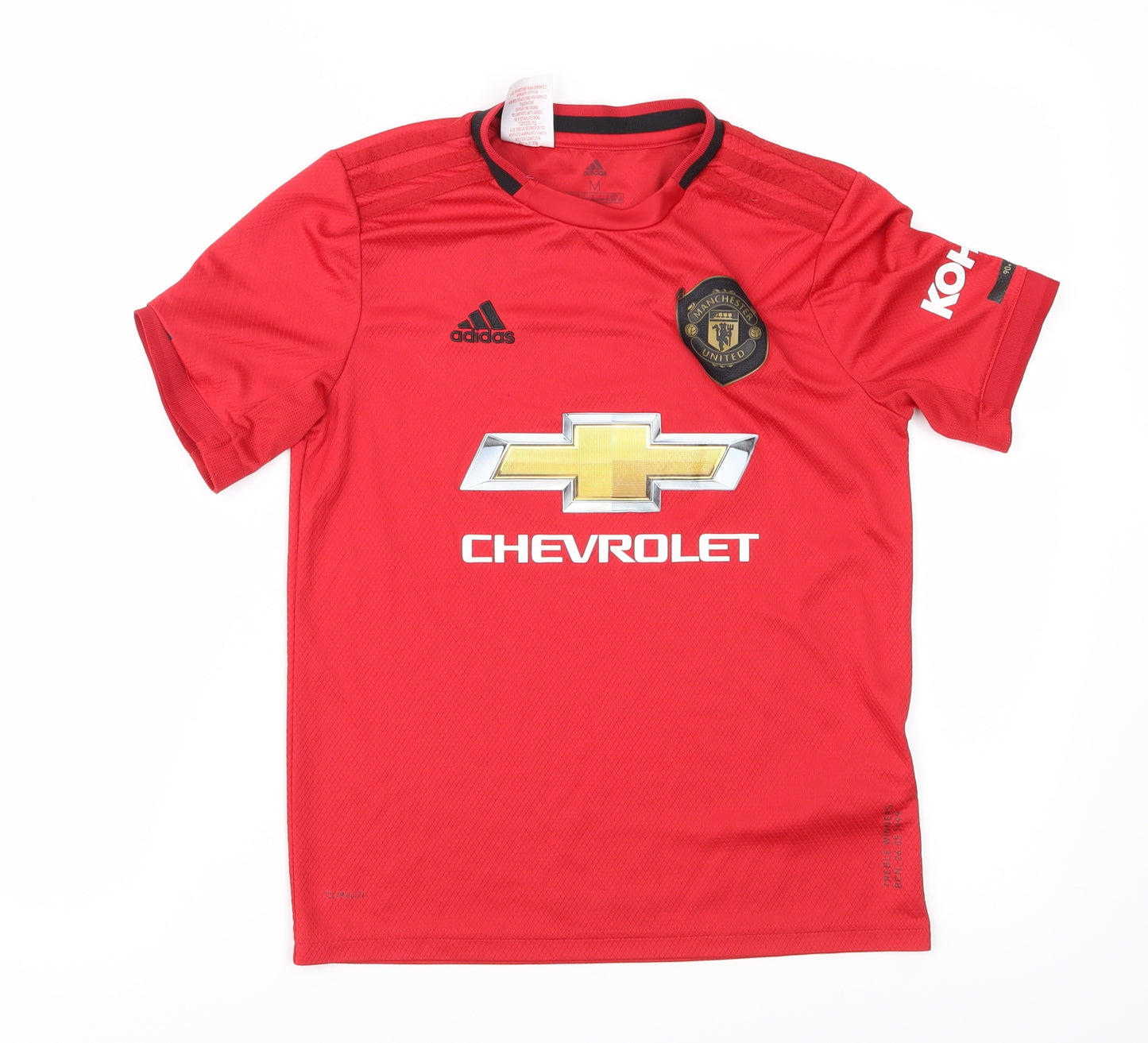 adidas Boys Red   Basic T-Shirt Size 11-12 Years  - Manchester United Football club