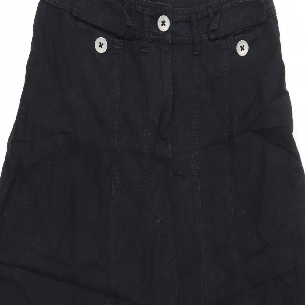 Papaya Womens Black   A-Line Skirt Size 12