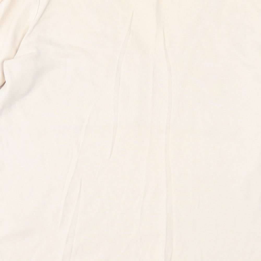 George Womens Beige  Jersey Basic T-Shirt Size 12