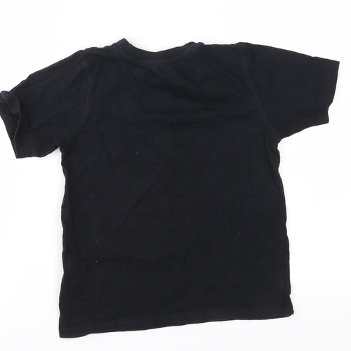 Vertbaudet Boys Black  Jersey Basic T-Shirt Size 8 Years