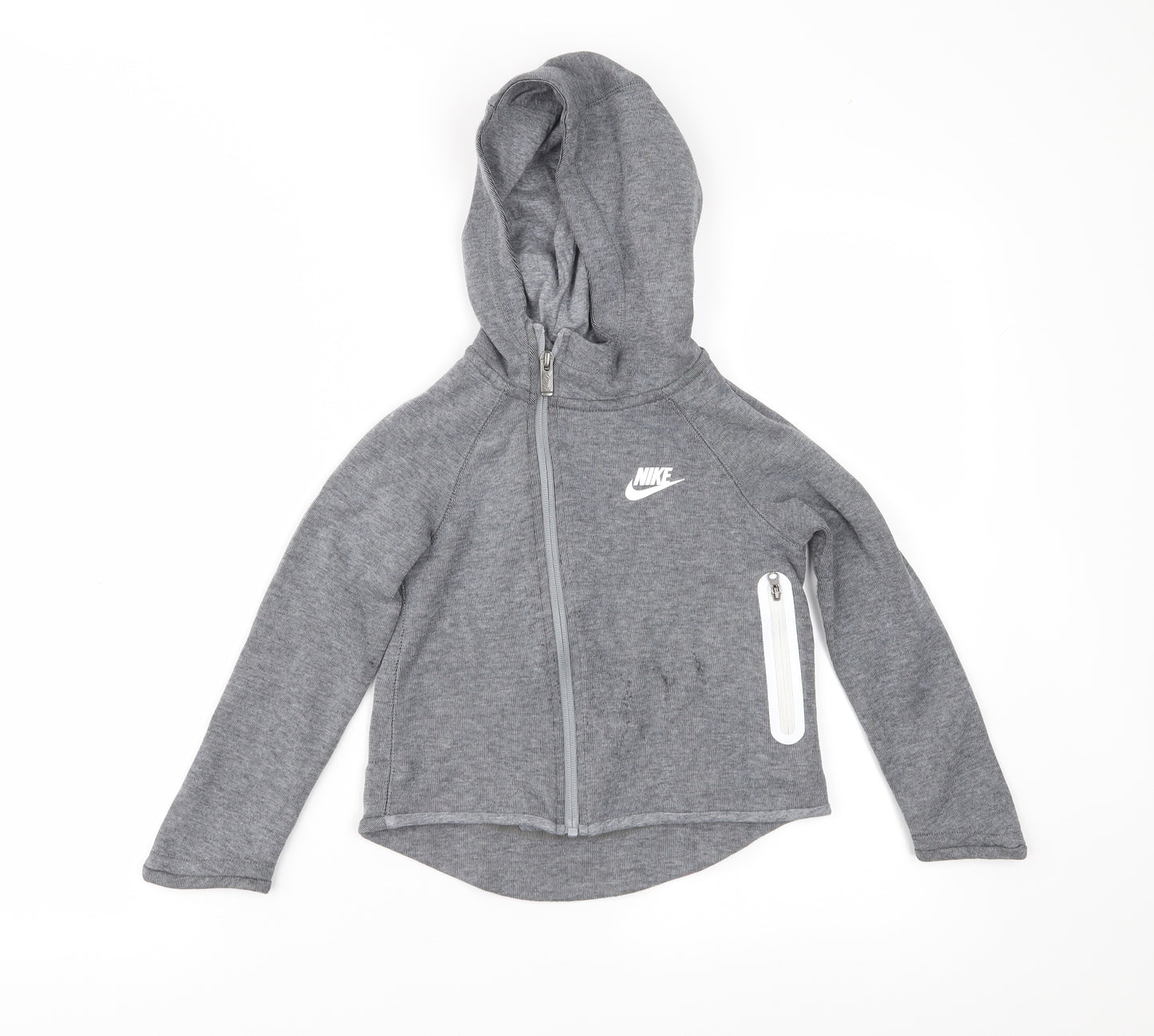 Nike Girls Grey   Full Zip Hoodie Size 3-4 Years