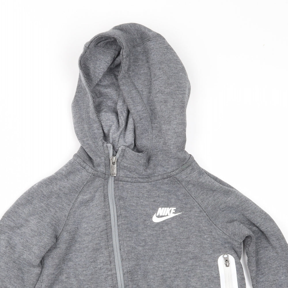 Nike Girls Grey   Full Zip Hoodie Size 3-4 Years