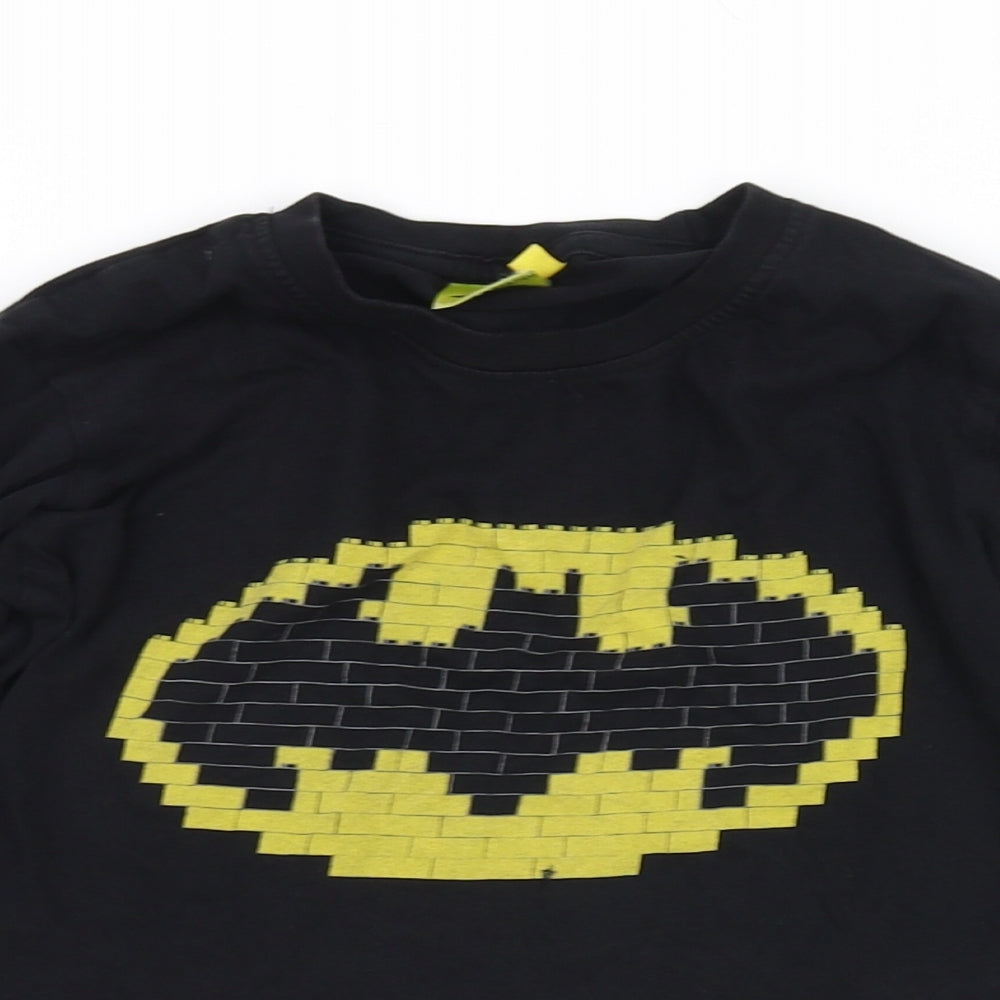 Batman Girls Black   Basic T-Shirt Size 6-7 Years