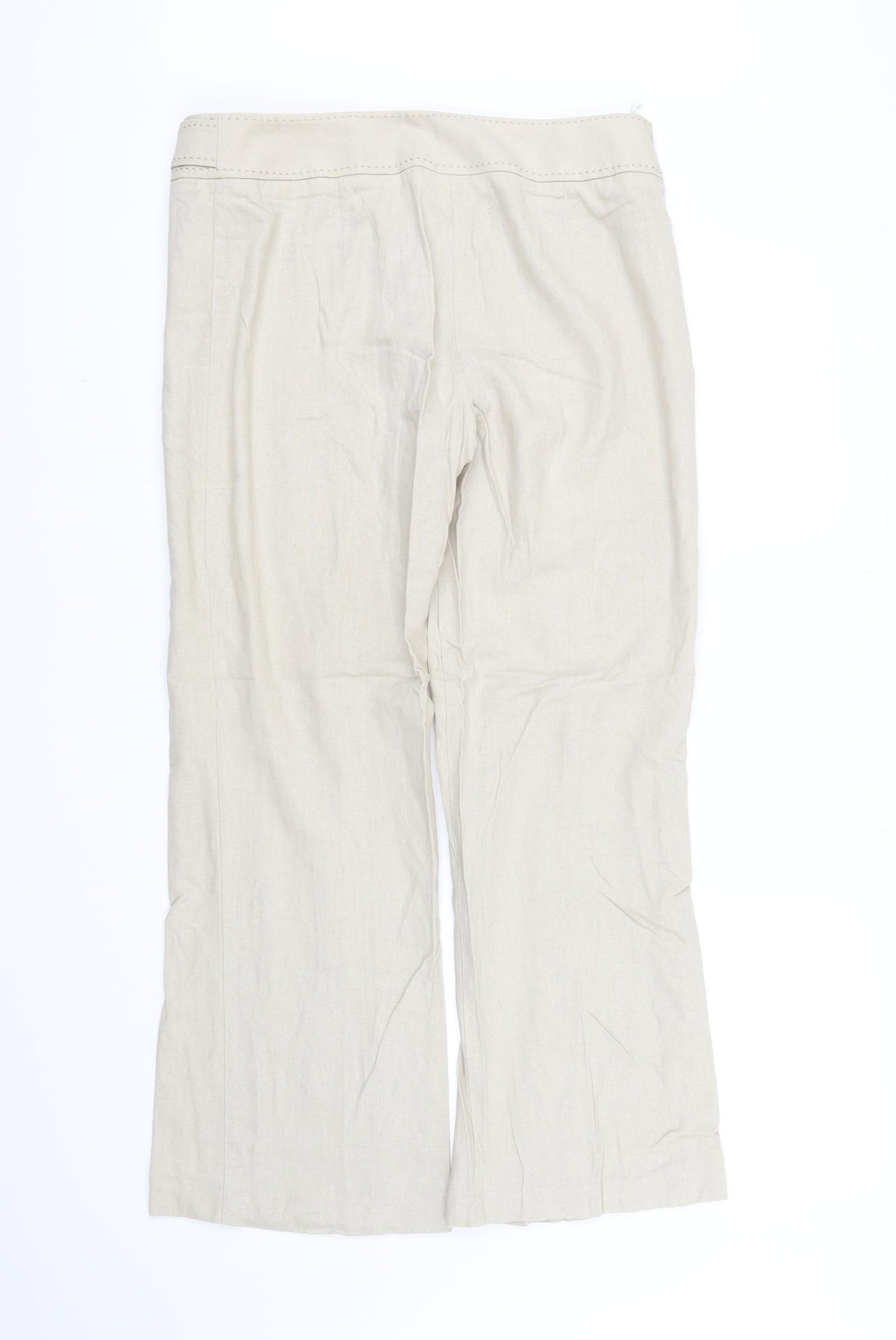Marks and Spencer Womens Beige   Trousers  Size 10 L31 in