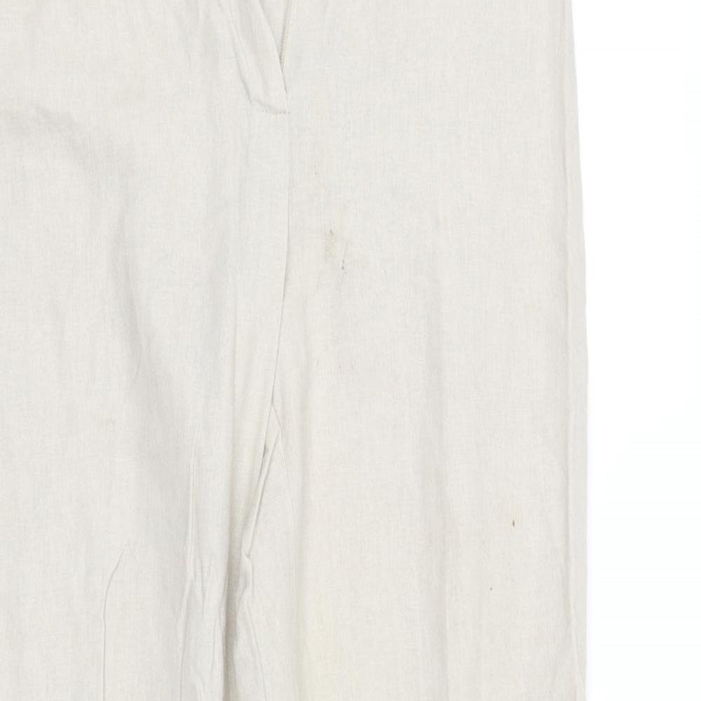 Marks and Spencer Womens Beige   Trousers  Size 10 L31 in