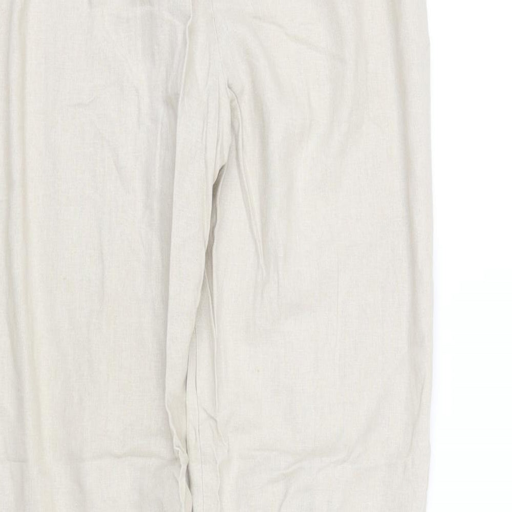 Marks and Spencer Womens Beige   Trousers  Size 10 L31 in