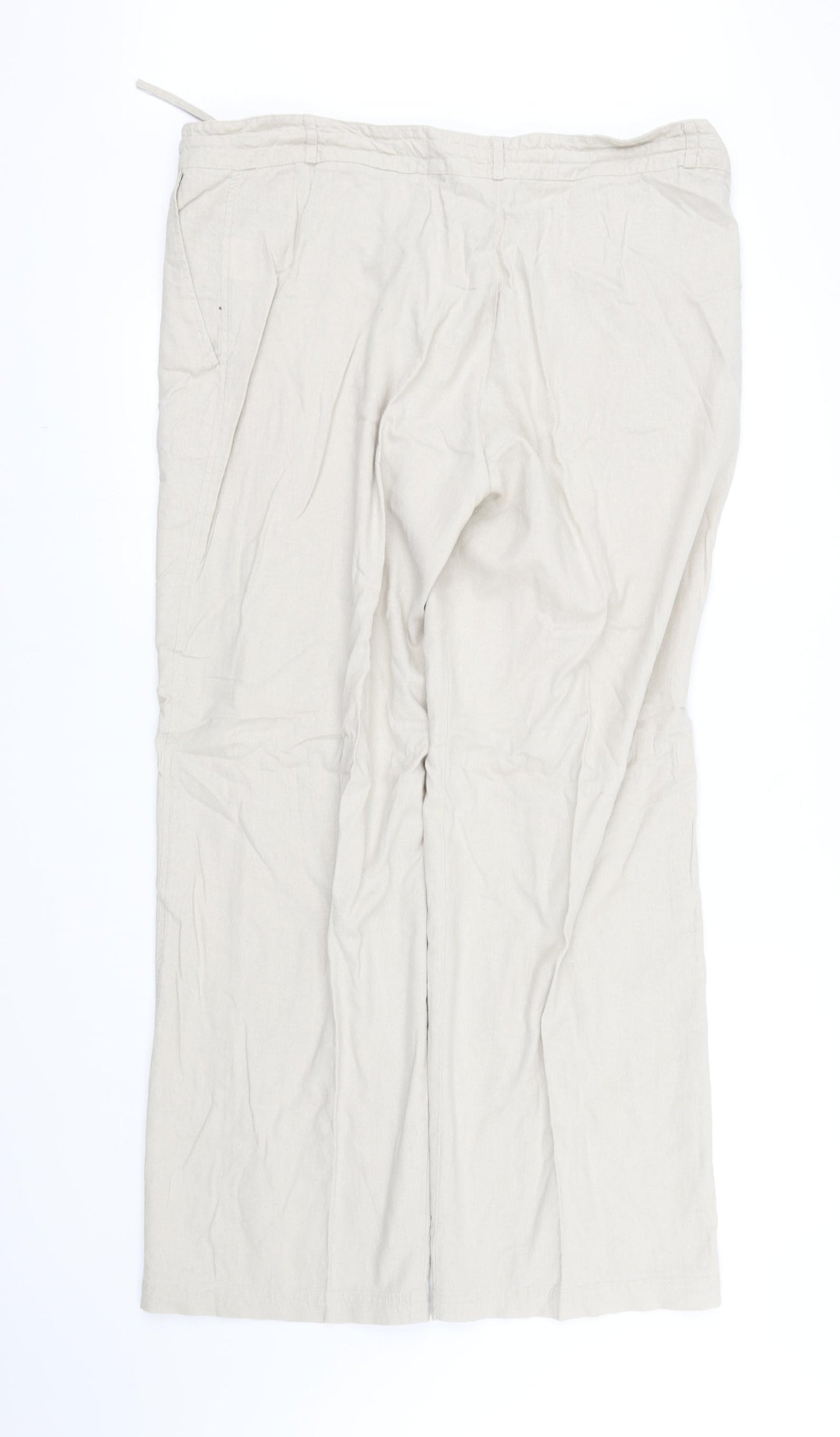 Anucci Womens Beige   Trousers  Size 18 L34 in