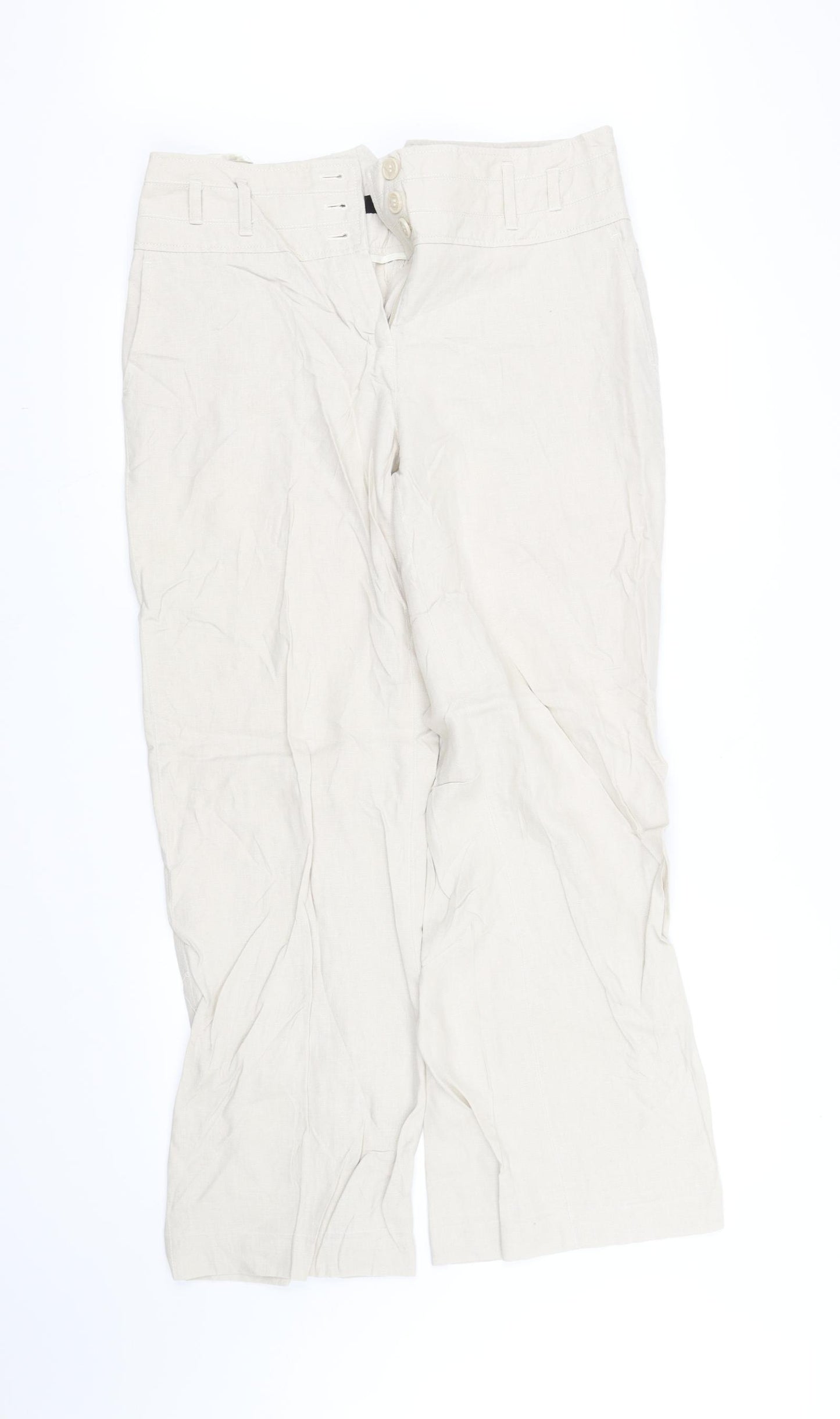 NEXT Womens Beige   Trousers  Size 12 L34 in
