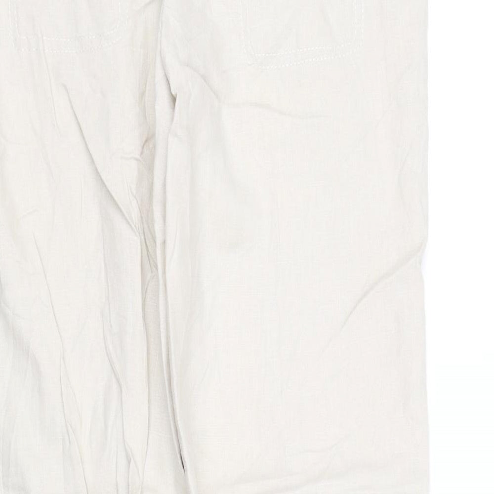 NEXT Womens Beige   Trousers  Size 12 L34 in