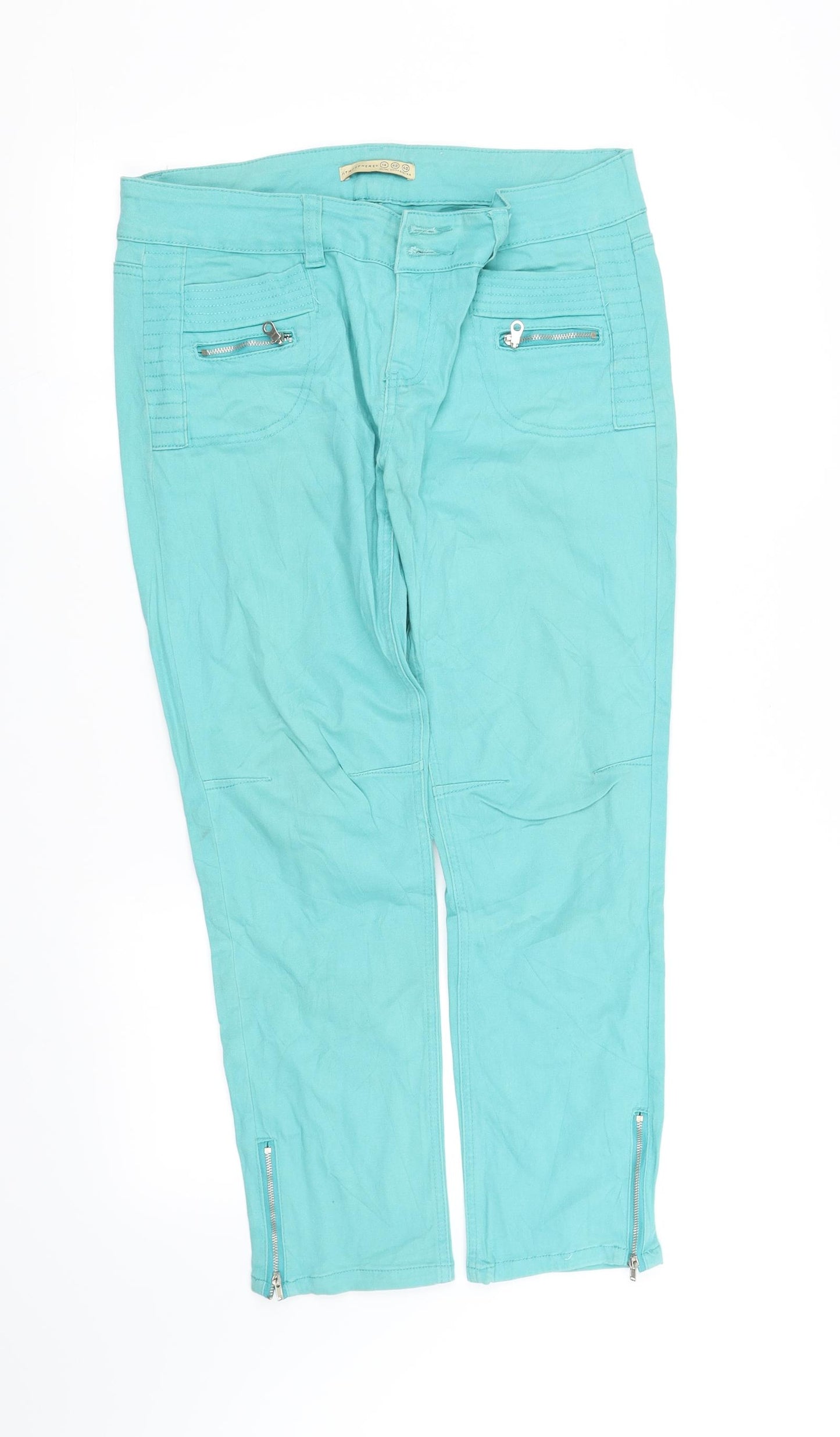 Atmoshere Womens Blue   Trousers  Size 12 L28 in
