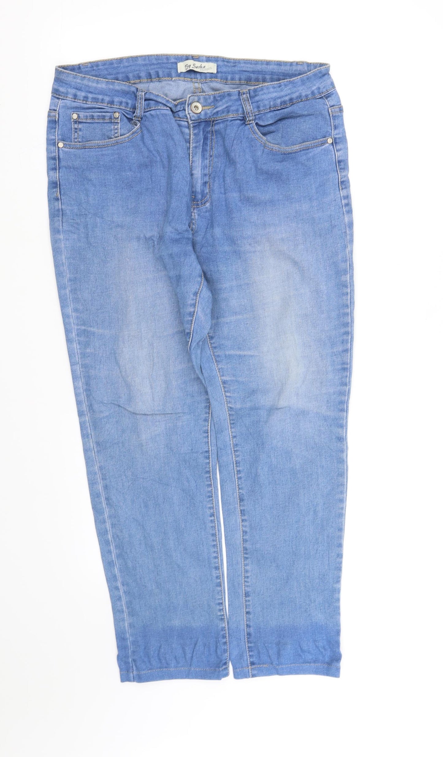 by shaka  Womens Blue   Trousers  Size 14 L28 in