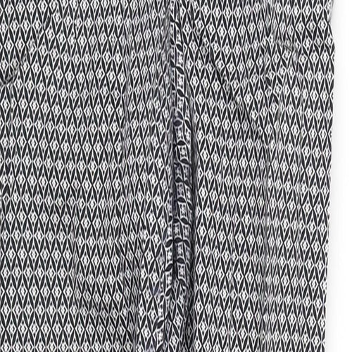 pre worn Womens White Geometric  Trousers  Size 12 L29 in