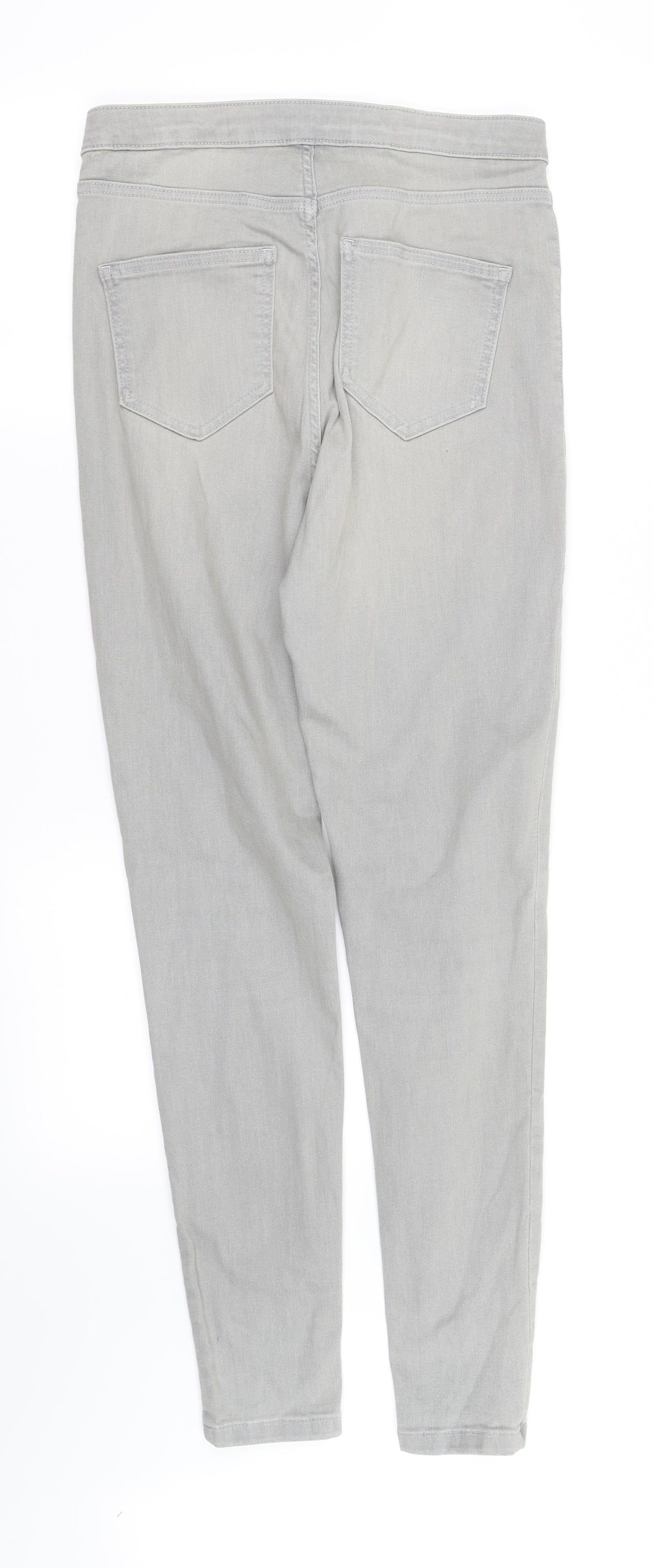 pre worn Womens Grey   Straight Jeans Size 12 L34 in
