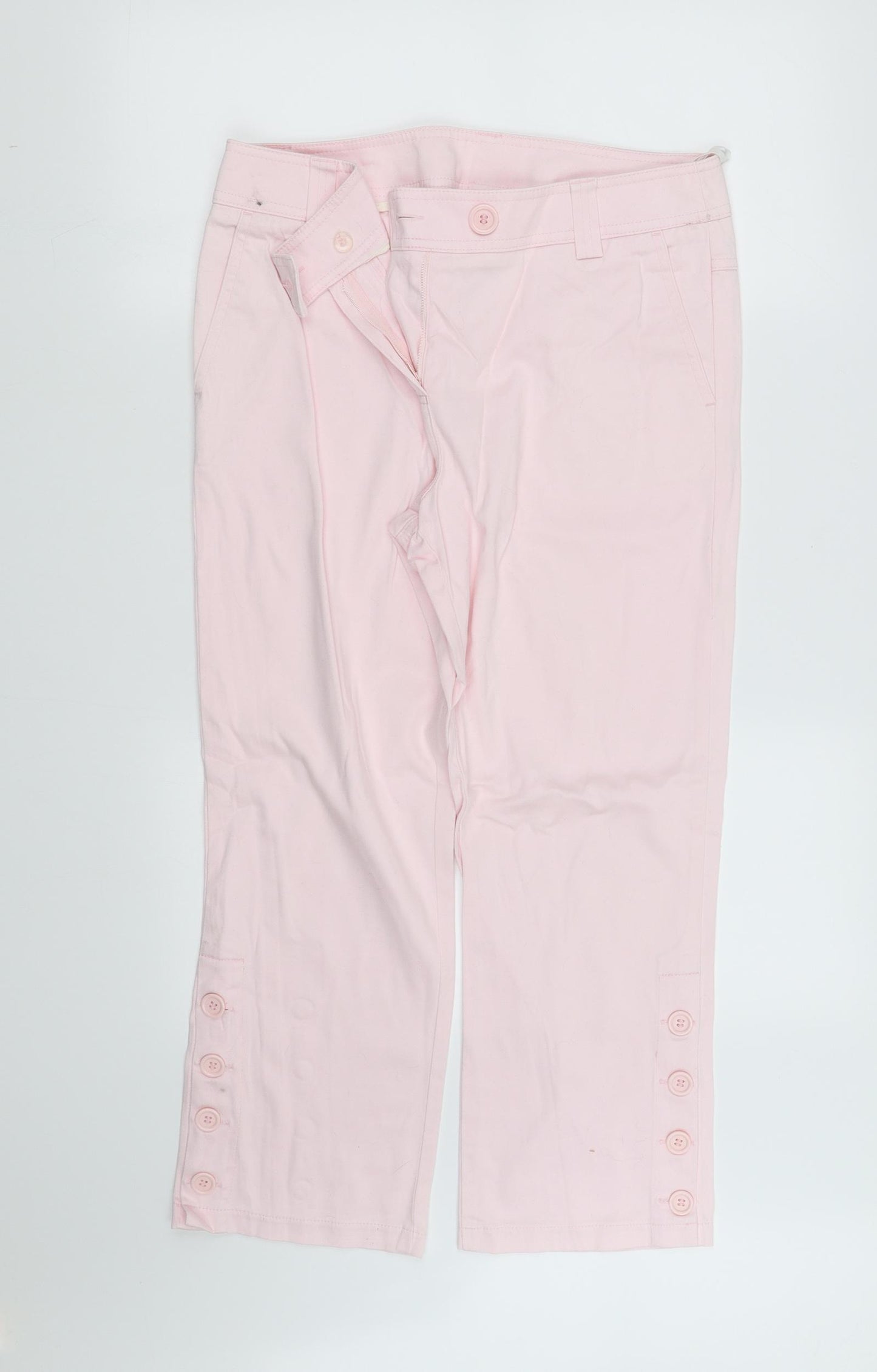 m&S Womens Pink   Trousers  Size 12 L27 in