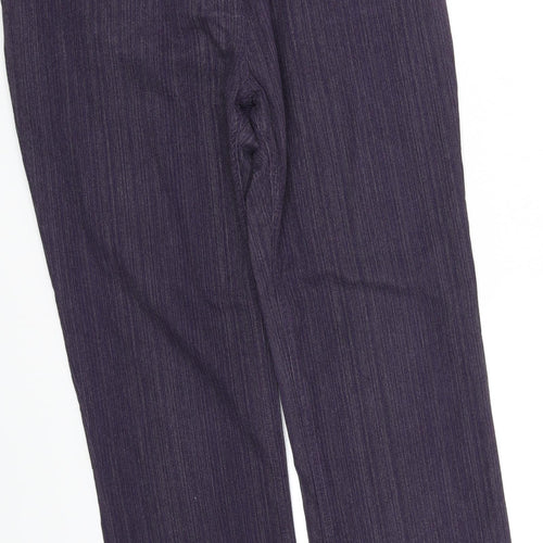 pre worn Womens Purple   Straight Jeans Size 14 L32.5 in