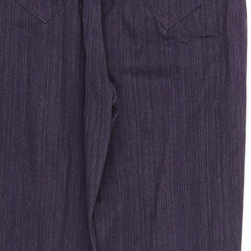 pre worn Womens Purple   Straight Jeans Size 14 L32.5 in