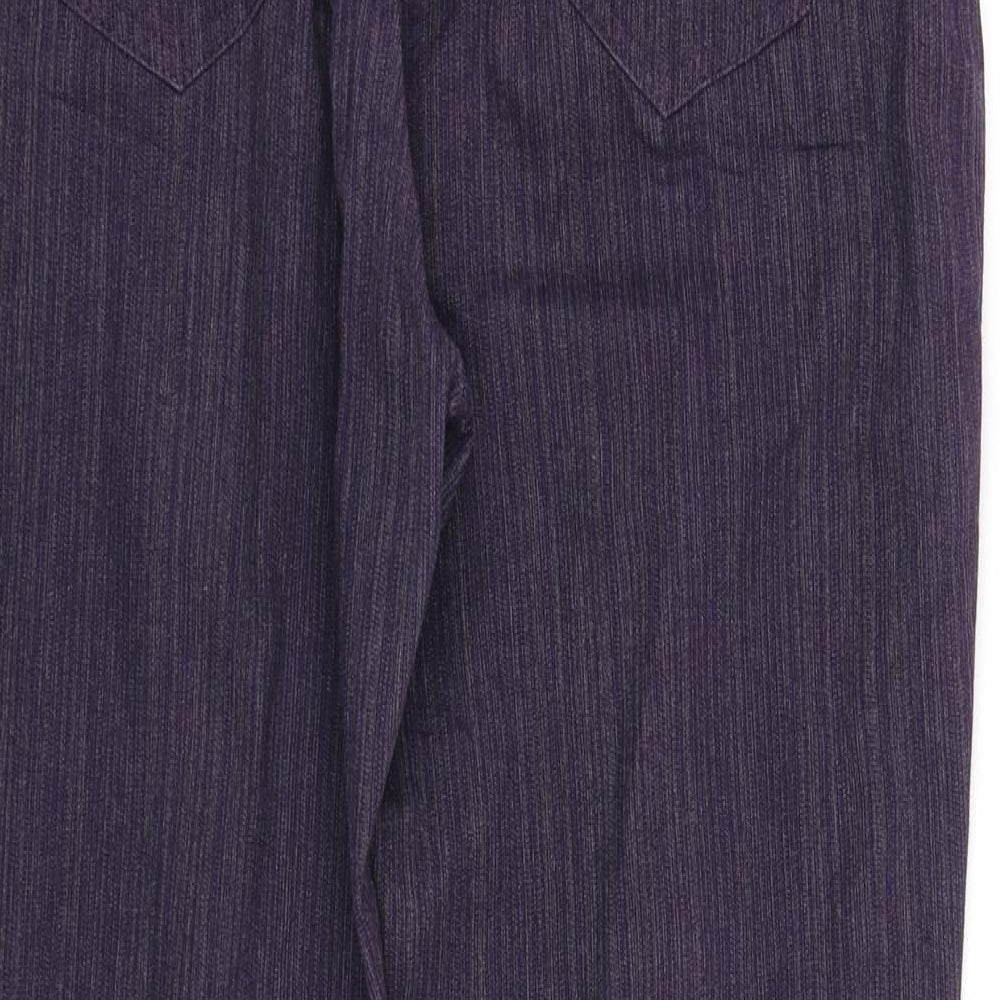 pre worn Womens Purple   Straight Jeans Size 14 L32.5 in