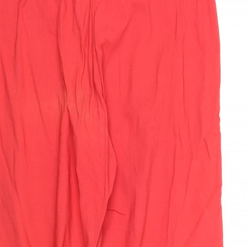 h&b Womens Red   Trousers  Size 12 L25 in