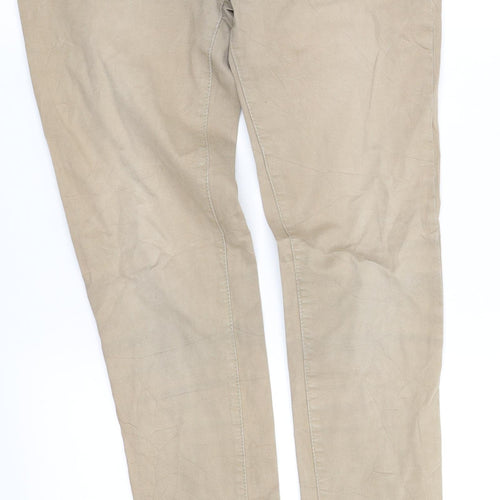 pr worn Womens Beige   Trousers  Size 8 L32 in