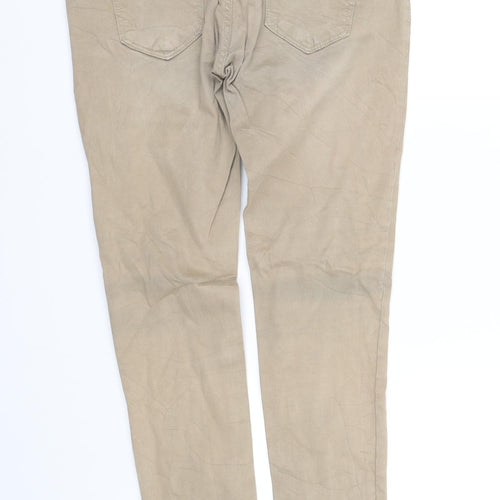 pr worn Womens Beige   Trousers  Size 8 L32 in