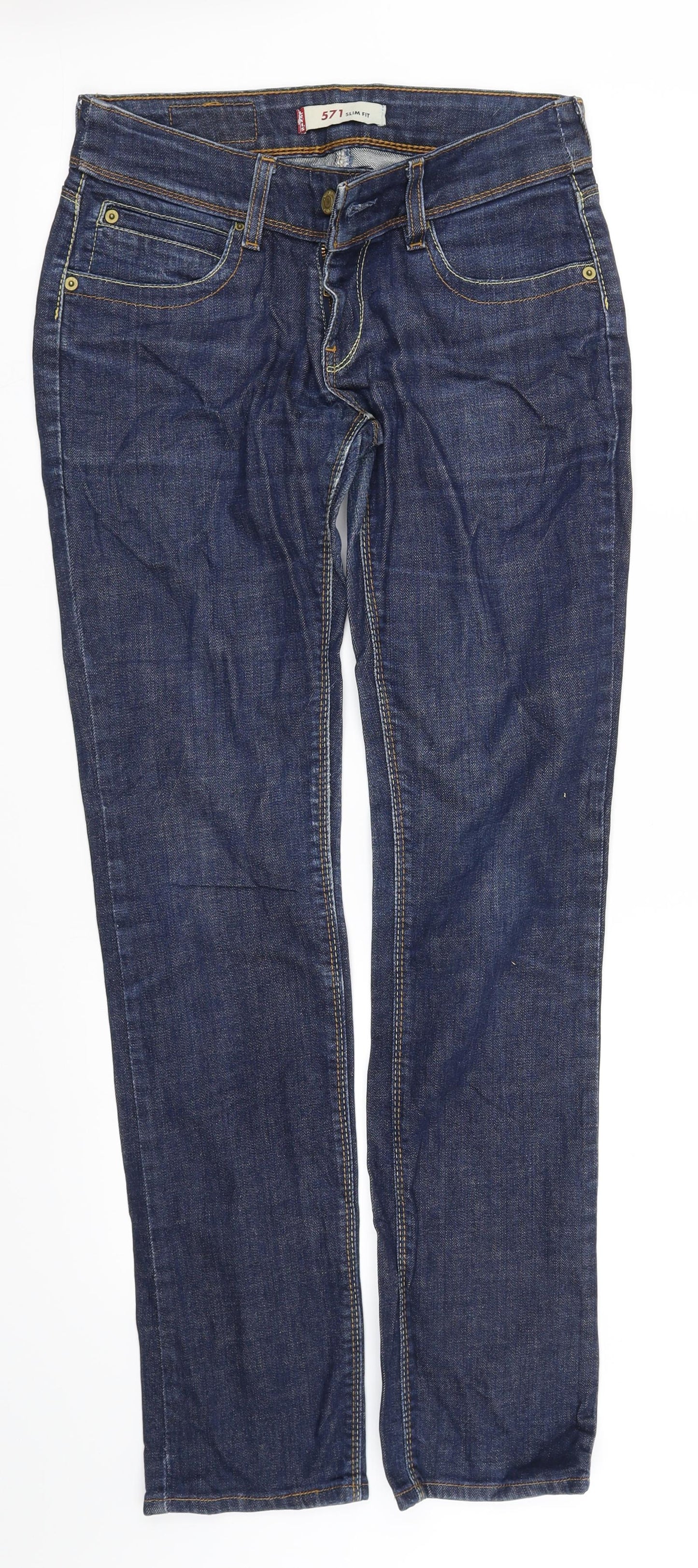 leves Mens Blue   Straight Jeans Size M L34 in