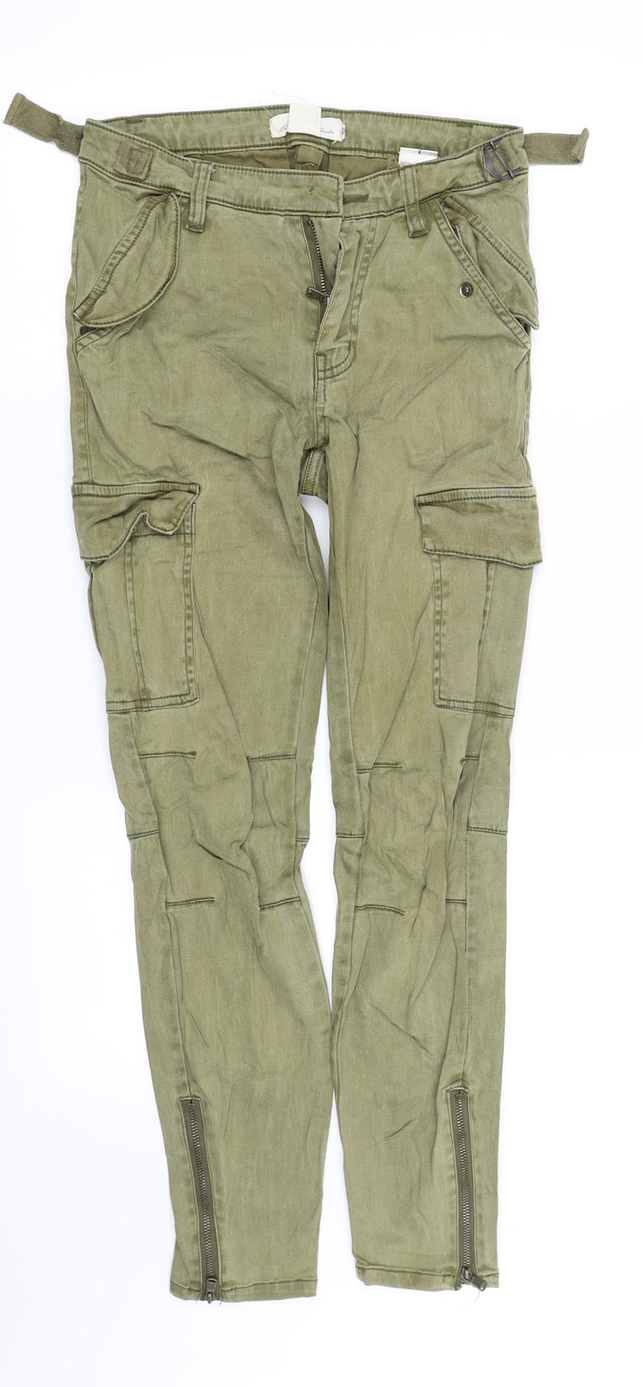 logg Womens Green Straight Jeans Size 8 L30 in