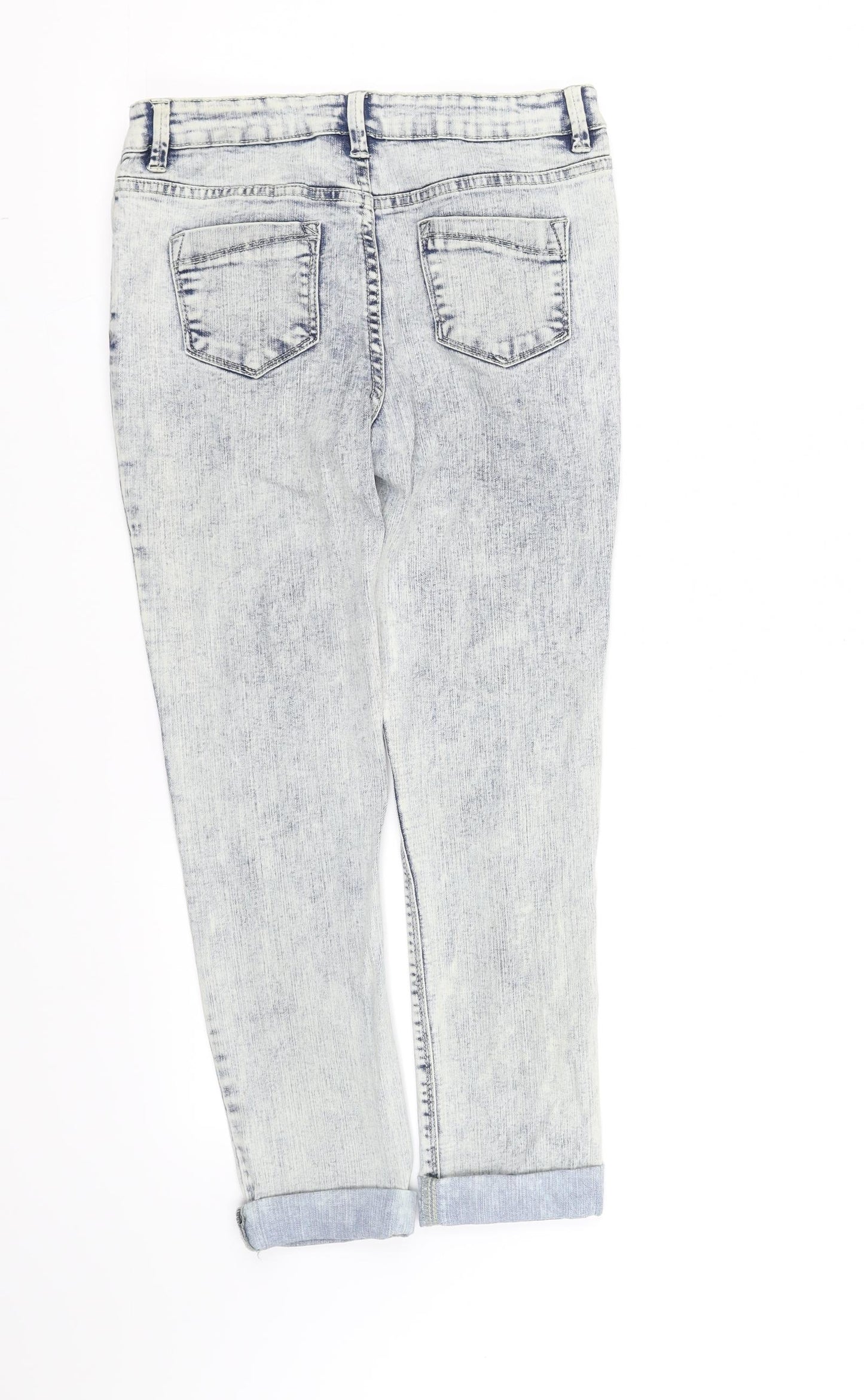 denie co Girls Grey Ikat  Straight Jeans Size 12-13 Years