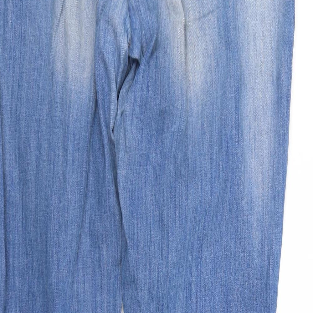 pre worn Womens Blue   Straight Jeans Size 14 L34 in